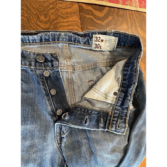 Vintage Hollister Jeans Mens 32x30 Denim Boomer Low Rise Slim Noot Cut Y2K - Picture 11 of 13